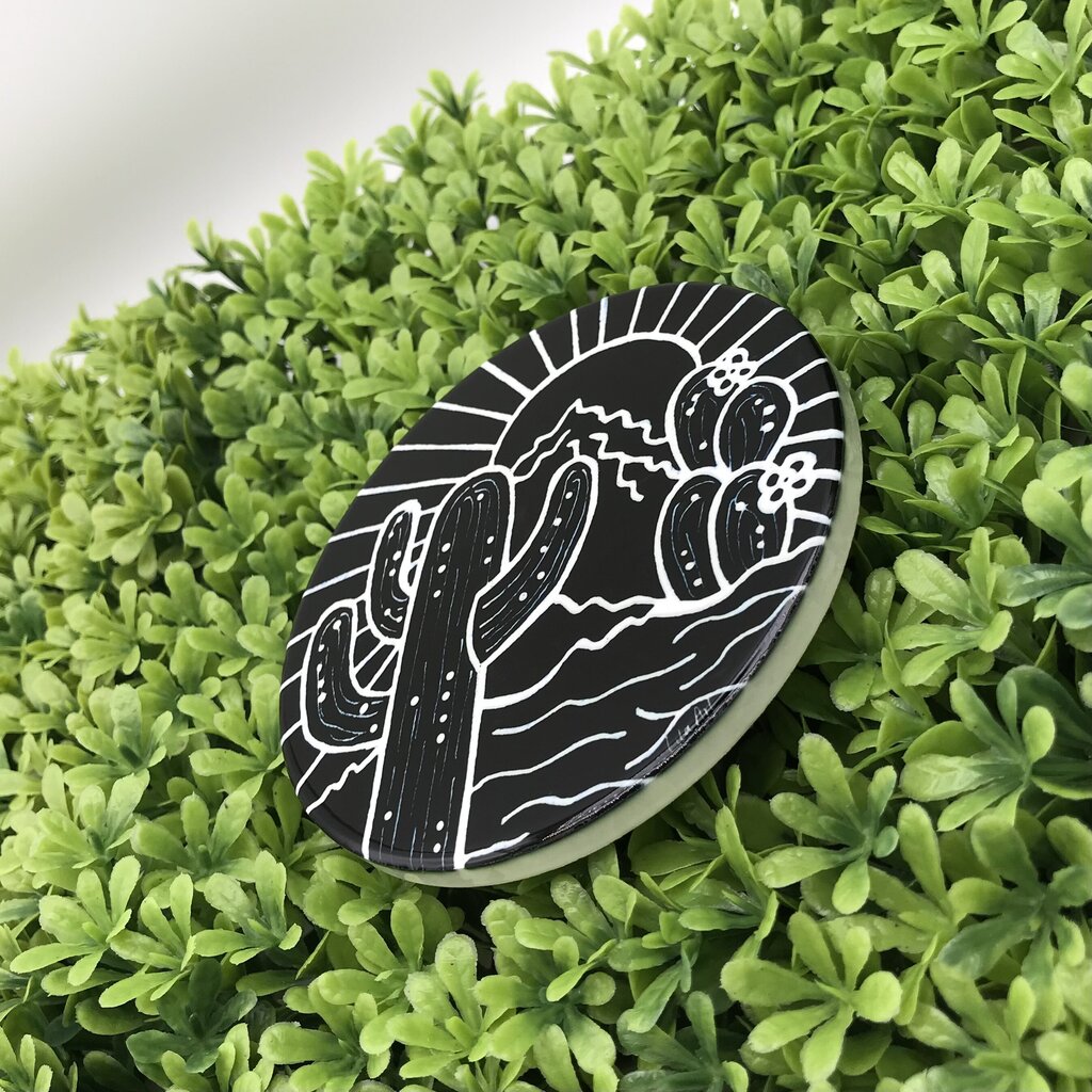 Coaster #12 - Black & White