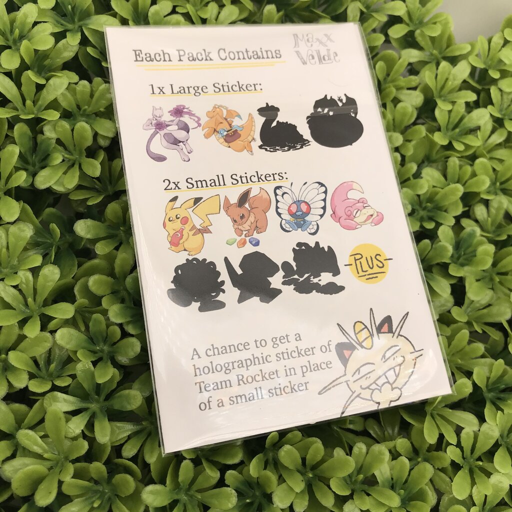 Yellow Mystery Sticker Packs