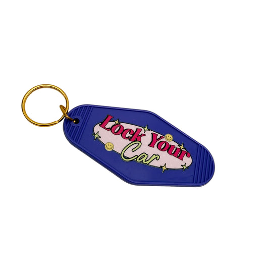 Purple Motel Keychain