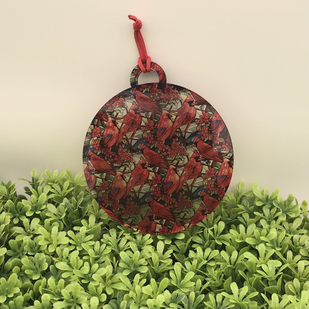 Cardinal In A Tree Sun Catcher