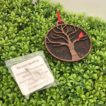 Cardinal In A Tree Sun Catcher