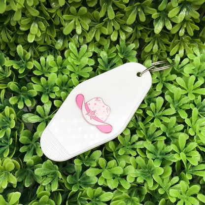 Cowboy Hat Motel Keychains