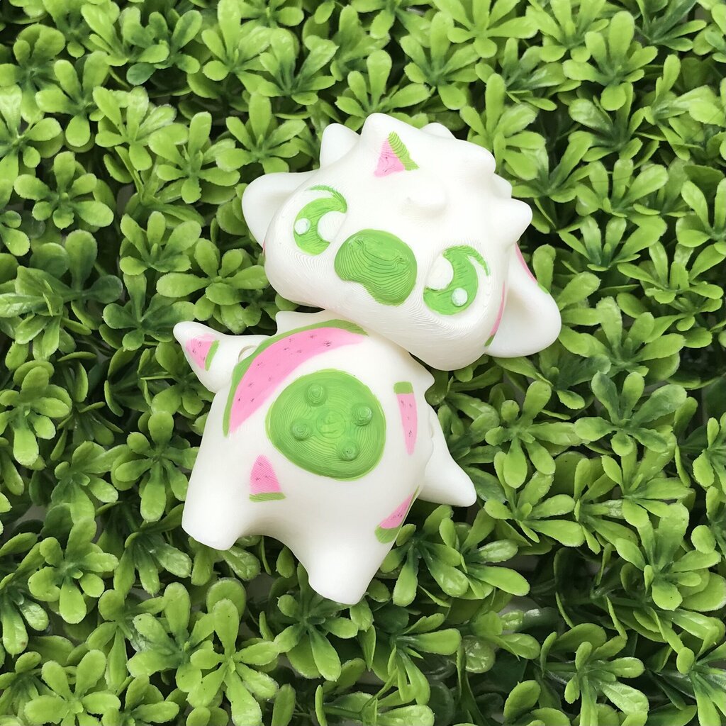 3D Printed Cow- Fruit Series