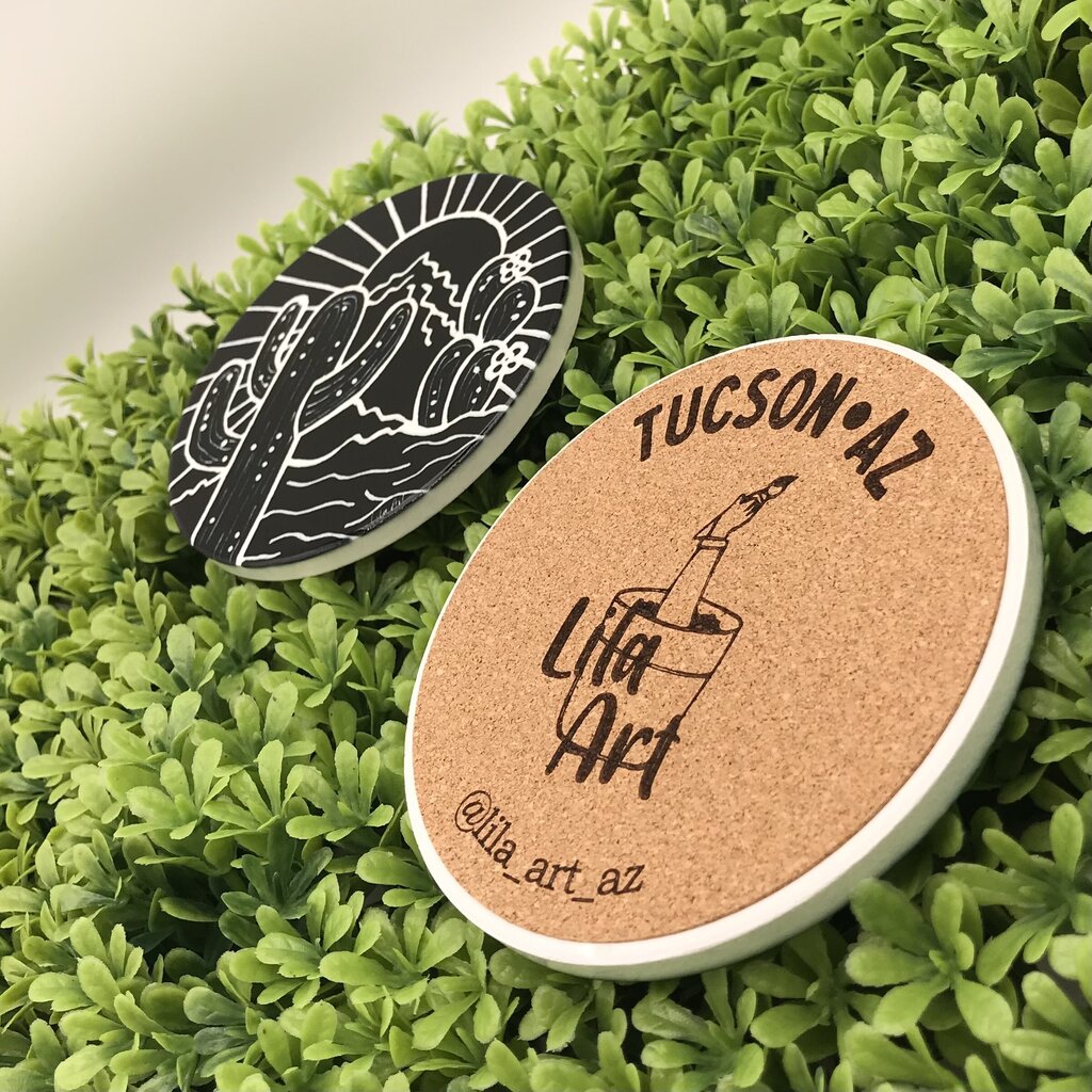 Coaster #12 - Black & White