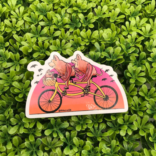 Bat Cycling Sticker