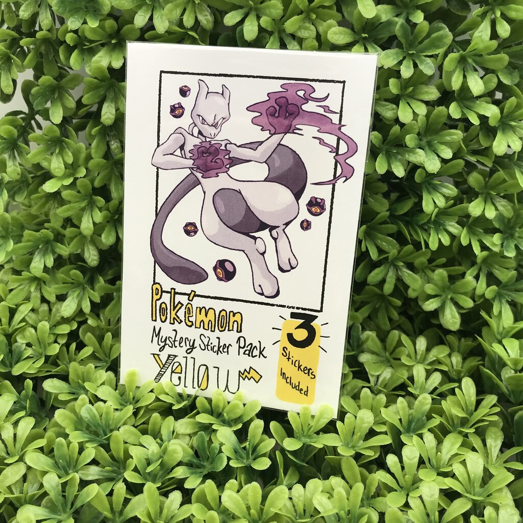 Yellow Mystery Sticker Packs