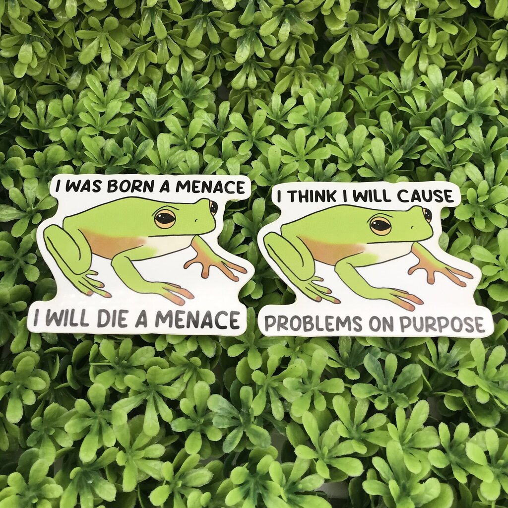 Funny Frog Sticker