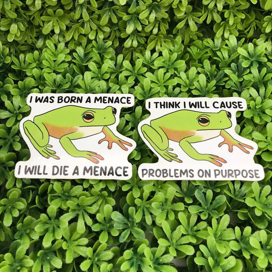 Funny Frog Sticker