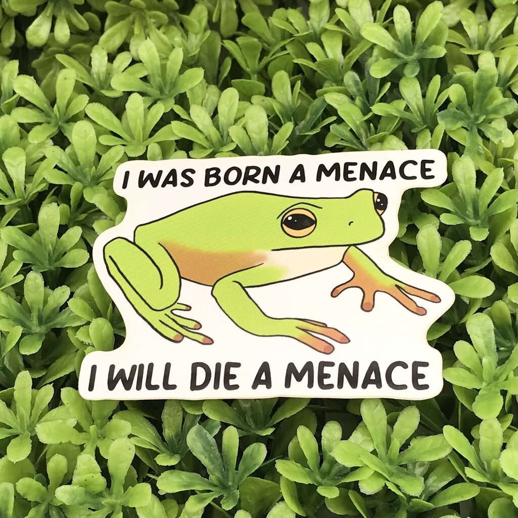 Funny Frog Sticker