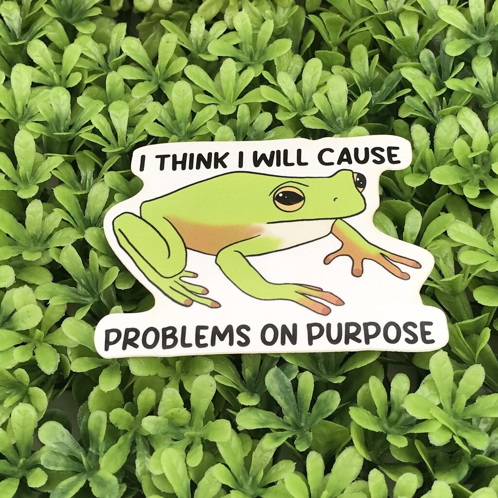 Funny Frog Sticker