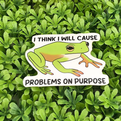 Funny Frog Sticker