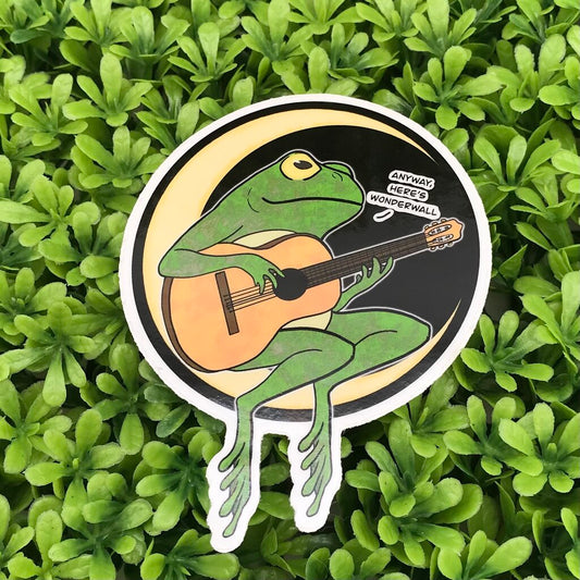 Anyway here's wonderwall Frog Sticker