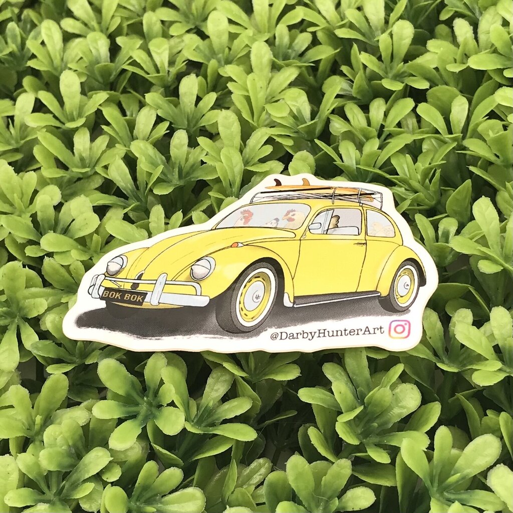 Animals in cars stickers