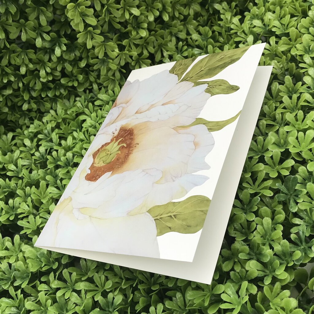White Peony Card