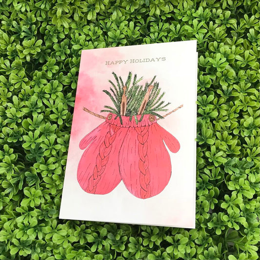 Red Mittens Card