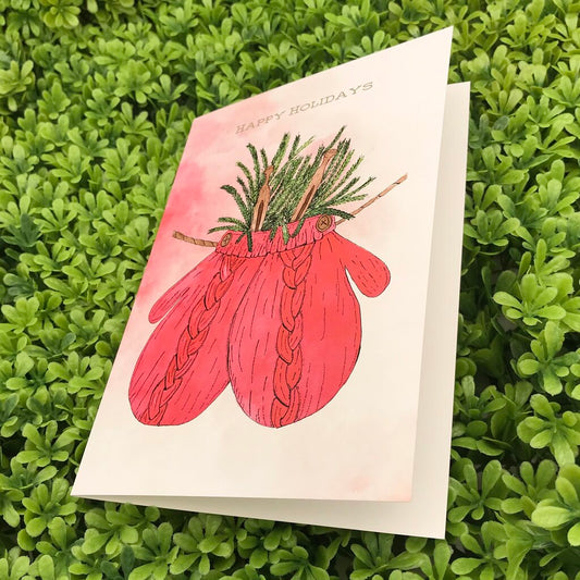 Red Mittens Card