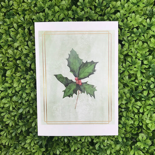 Holly Card